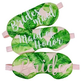 Bride, Bridesmaid & Maid of Honor Sleep Masks. Bachelorette Party Favors Gift. Embroidered Sleep Mask. Customize option. (Bride)
