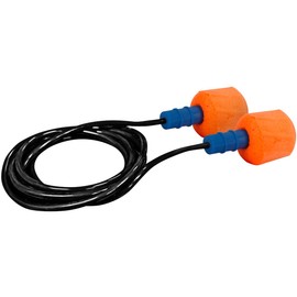 EZ-Twist Disposable Soft Polyurethane Foam Corded Ear Plugs NRR 30 267-HPF610C Orange OS