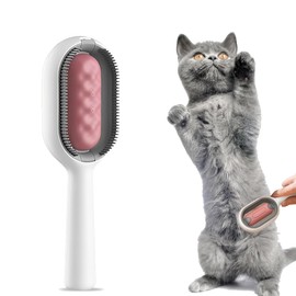 Cat Comb, Cat Brush with Water, Cat Brush, Pet Hair Remover Brush, Cat Brush Short Hair, Universal Animal Knot Remover for Long Haired & Short Haired Cats, Pink
