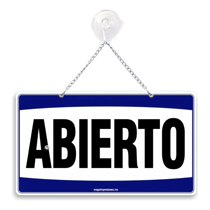 Letrero ''abierto/cerrado'' 28 X 12 Cm Truper 18239