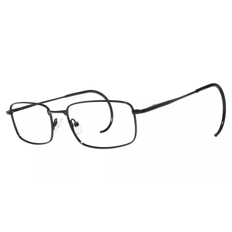 MODERN OPTICAL TED MEN'S EYEGLASSES 52-19-165 BLACK W/ CABLE TEMPLES