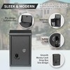 Wall Mount Key Drop Box, with Key Lock & Flip