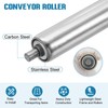 sourcing map Stainless Steel Conveyor Roller 38mm Diameter 200mm Length