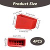 4 Stück Gummifüße Leiterfüße Ersatzfüße für Leitern 50x20 mm, Fuss