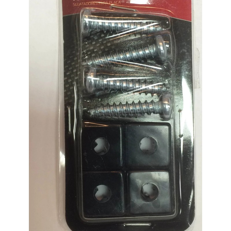 auto drive License Plate Fastener Chrome Kit with Rustproof Nylon