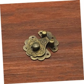 CIYODO 14pcs Vintage Buckle Latch Iron Decorative Hasp Latch for Jewelry Boxes Easy to Install Antique Box Lock for Cabinets