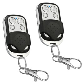 Universal Gate Remote Control 2 Pack Garage Door Remote Control Universal Remote Control Compatible with 433.92MHz Rolling Code with 4 Buttons for Garage Door and Car Remote Control 433.92MHz