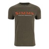 Simms Logo T-Shirt Loden Heather XL