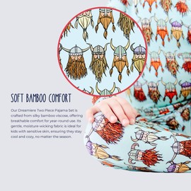 Nordic Dreams Two Piece Pajama Set | Boys-Girls | Toddler Sleepwear | Matching Family Pajama | Lightweight, Comfortable for Sensitive Skin