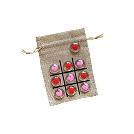 Birthday Party Themed Tic Tac Toe Sets (Hearts)