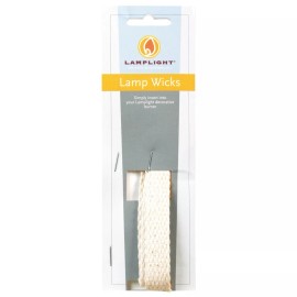 lamplight 3 pack of 3/4 in wide 8in long oil lamp cotton wicks