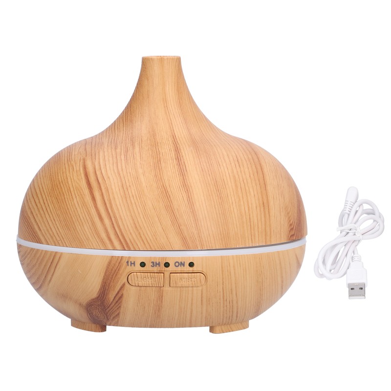 150ml Wood Grain Aromatherapy Diffuser USB Essential Oil Diffuser Cool