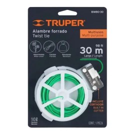 Cinta Amarre C Alma Metalica Truper 12322 Color Verde                                                                                                 