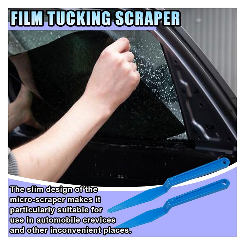 2PCS Car Window Tint Tools, Flexible Vinyl Wrap Squeegee with