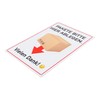Sign "PAKETE BITTE HERE ABGEN. VIELEN DANK!", 1 piece, 30