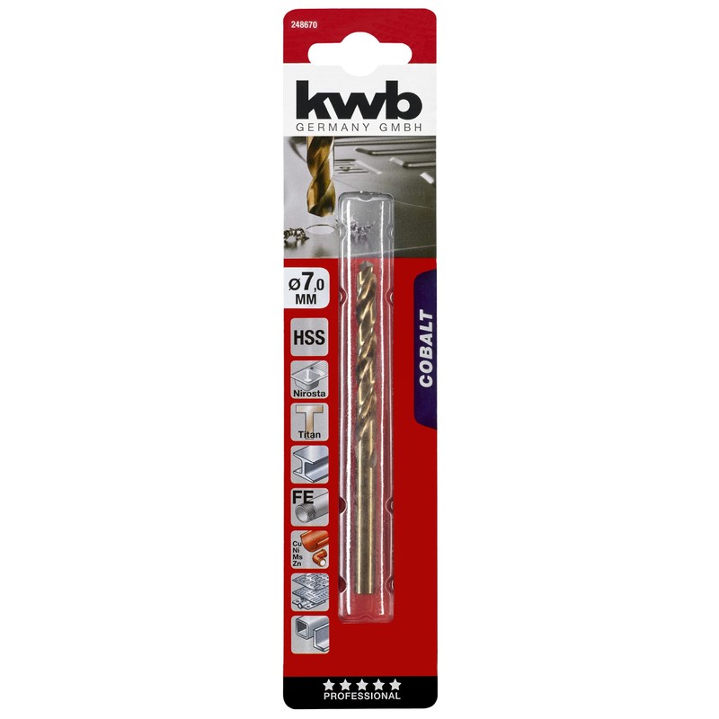 kwb 6 mm metal drill HSS-E 248660 (industrial quality, extreme