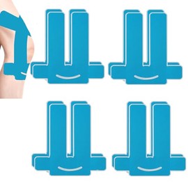 NELLHOMY 8Pcs Kinesiotapes Knie Vorgeschnitten, Kinesiologie Tape Sport Knie,Precut Tape Knie,Wasserfestes & Elastisches Physio Tape für Knieschmerzen