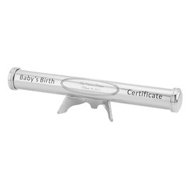 THINGS REMEMBERED Engraved Beaded Birth Certificate Holder (Free Customization)