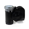 HornBlasters 12-Volt Black Compact Electric Horn - Motorcycles, Cars, Trucks,