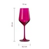 Hot Pink Wine Glasses | Set of 2 | Magenta