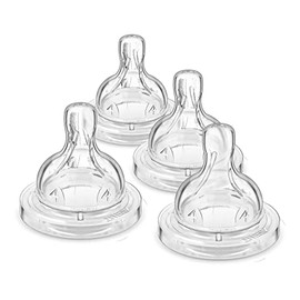 Philips Avent Tetina Anti-colic│con válvula anticólicos│Flujo 4 Rápido │6 m+│4 pzs│SCY764/04
