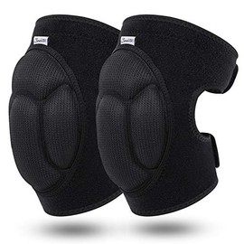Soudittur Adult Knee Pads for Gardening, Anti-Slip Collision Avoidance Kneepads with Thick EVA Foam, for House Cleaning, Construction Work, Volleyball