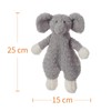 Apricot Lamb Stuffed Animals Security Blanket Gray Elephant Infant Nursery