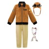 ReliBeauty Pilot Costume Children's Boy with Hat Sharp, 110