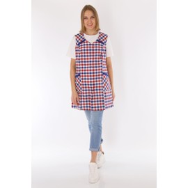 7/8 Tunic Short Colourful Apron without Sleeves Cooking Apron, Design 3