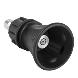 40 Degree Pressure Washer Nozzle Guard with 1/4" Quick Connect - Stainless Steel Car Wash Pressure Nozzle with Rubber Guard (4.0 Orifice)