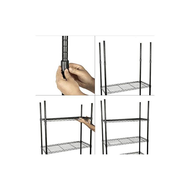 Clips de alambre para estantes – Paquete de 80 clips