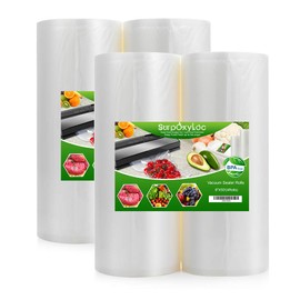 SurpOxyLoc (Total 200 Feet)4 Pack 8x50 Vacuum Sealer Bags Rolls with BPA Free and Puncture Prevention, Seal a Meal Bags Rolls Work with Any Types Sealer Machine,Great for Sous Vide Cooking