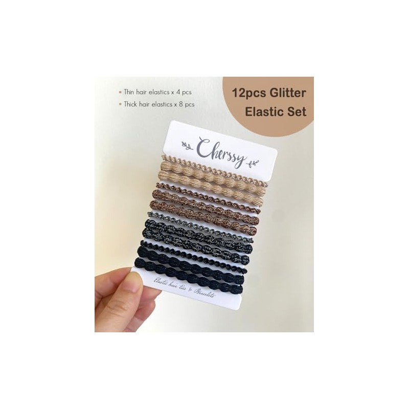 Cherssy Pulseras de Gomas para El Pelo con Forma de