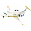 General Jim's Toys White Business Airplane Two Vehicle Building Blocks