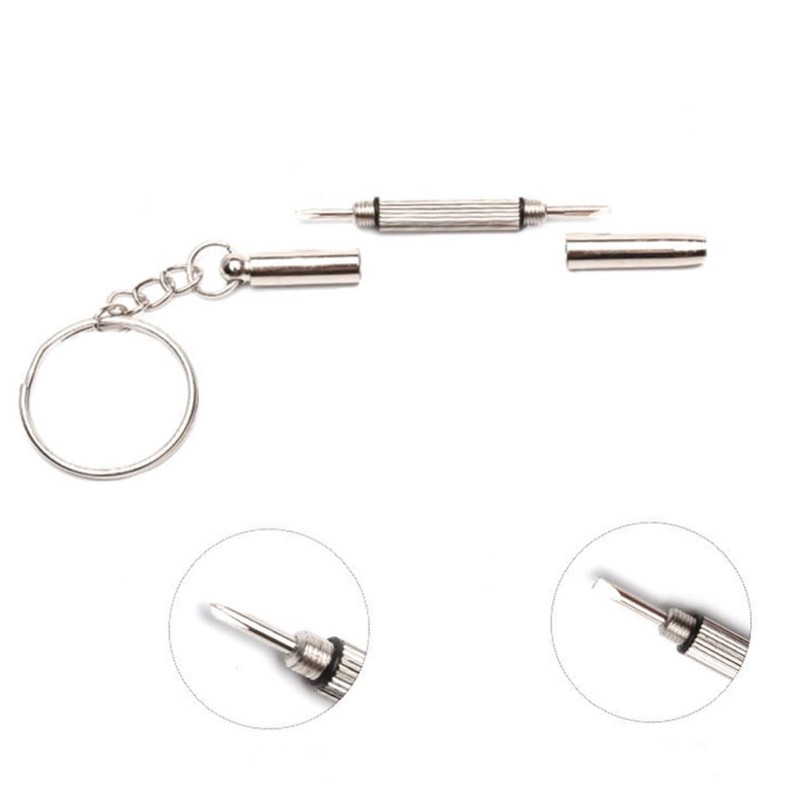 Gadpiparty Precision Screwdriver Keyring for Eyewear Watch Repair Jewelry Making
