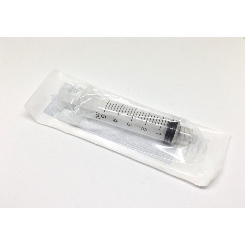 Sterile Rays 5ml Luer Lock Syringes box 100