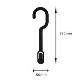 シンコハンガー(Shinkohanger) Wスペースフック 5個組 ブラック