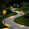 Solar Torch Lights,96LED Flickering Flame,43Inch IP65 Waterproof 4Pack