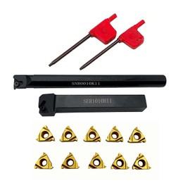 Lathe Ser1010H11+SNR0010K11 - Soporte para herramientas de roscado (dorado)