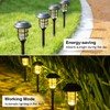 Solpex 8 Pack Solar Lights Outdoor, Warm White Solar Landscape