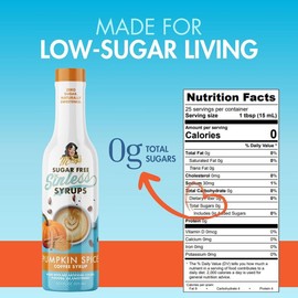 Pumpkin Spice Sugar-Free Sinless Syrups Coffee Syrup - Bottle Pack: 3 Bottle Pack