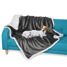 Pawsse Fleece Pet Blanket Fluffy Washable Sherpa Plush Cuddly Blanket Dog Bed for Dogs Puppies Cats 114 x 76 cm