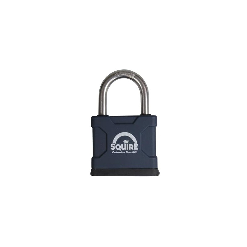 Squire ATL42SM 40MM Brass Padlock with SS Shackle, Blue