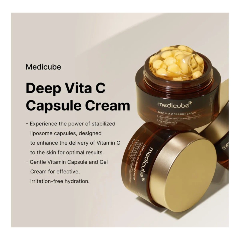 Medicube Deep Vitamin C Golden Cápsulas Crema Facial