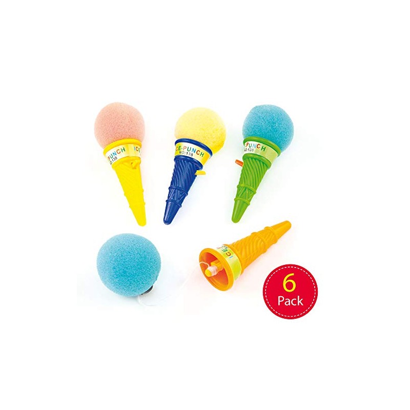 Baker Ross ET411 Ice Cream Sponge Poppers (Pack of 6)