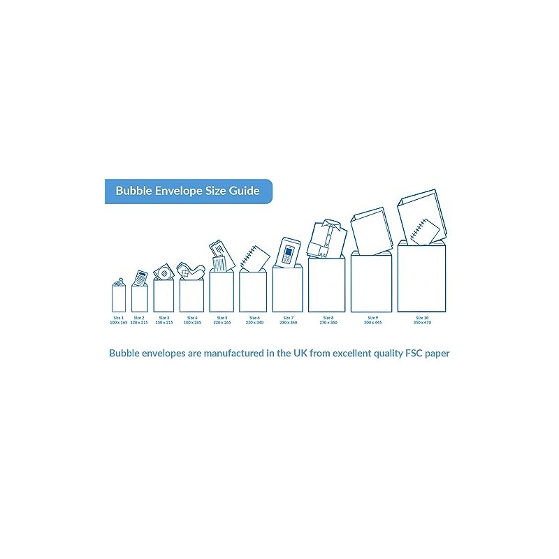 D / 1 Padded Bubble Wrap Lined Envelops Bags Mailing