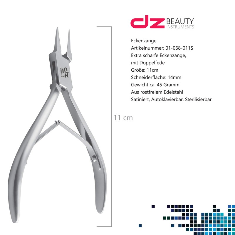 DZ Corner Pliers Extremely Podology Tool for Work Up to