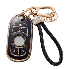 Gematay Car Key Fob Cover Shel Case, Black