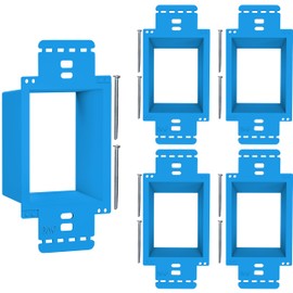 BWP 5 Pack Electrical Outlet Box Extender 1 Gang - Electrical Box Extender with 10 Screws -Single Gang Box Extender Outlet