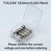 T7AL250V 5x20mm 7A 250V Pack of 10 Slow Blow Glass
